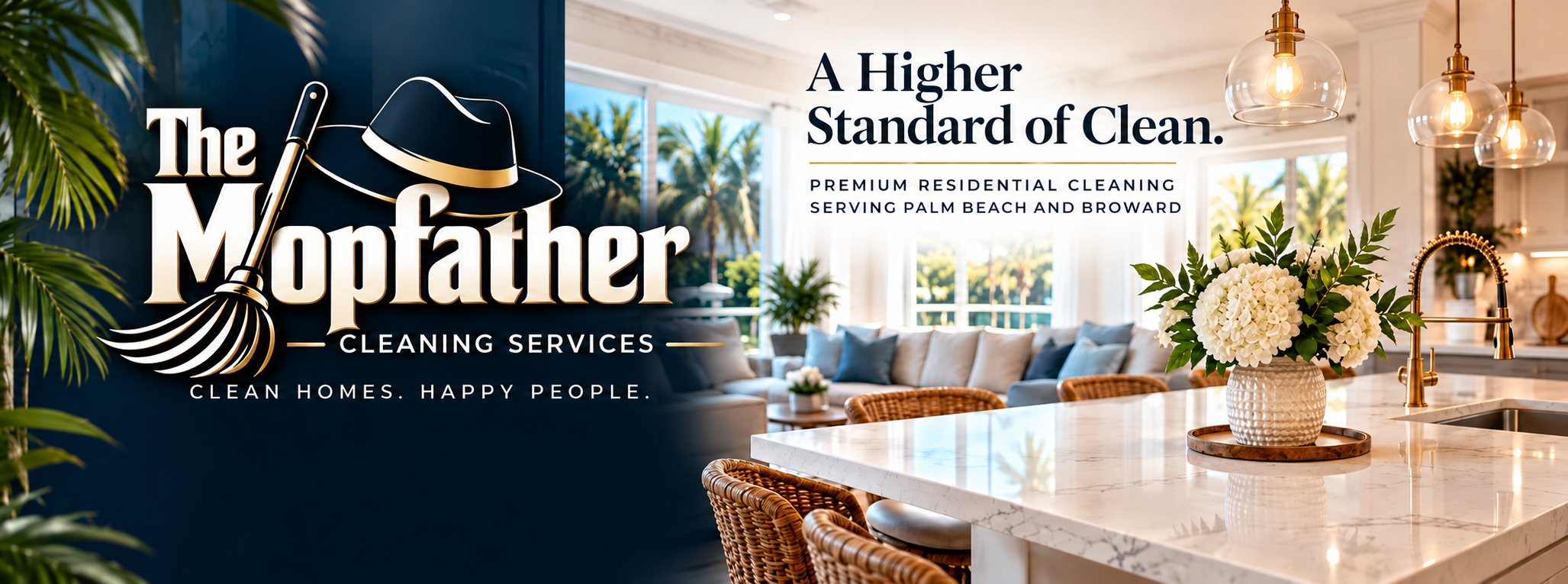 The Mopfather Cleaning Services — A Higher Standard of Clean. Premium residential cleaning serving Palm Beach and Broward.